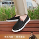 零度Zero男鞋2025秋冬新款柔軟舒適一腳蹬日常休閑皮鞋輕便套腳駕車(chē)鞋 R51329黑色 38 (240mm)