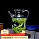 高茗（gaoming） 仿宋茶壺小早執壺耐熱茶具泡綠茶器透明小號醒酒壺玻璃壺 小早壺300ml