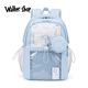 Walker Shop小清新書(shū)包女中學(xué)生初中生高顏值可愛(ài)小學(xué)生雙肩包大容量輕便背包 藍色