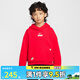 耐克（NIKE）【滔搏】新年款馬年限定系列男女大童連帽運動(dòng)休閑套頭衫紅色衛衣 IQ3934-657 均碼 XL