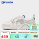 FILA FUSION斐樂(lè )官方潮牌章昊同款50-50 DX II帆布鞋新款休閑百搭運動(dòng)女板鞋
