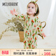 Milkbarn新生兒蝴蝶衣寶寶哈衣連體爬爬服嬰兒春秋純棉衣服 晨露郁金香 66cm (3-6月-參考身高59-66cm)