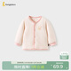 童泰（TONGTAI）寶寶上衣秋冬季純棉夾棉嬰兒衣服兒童內衣對開(kāi)棉衣粉色110cm