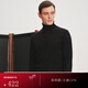 FULL MONTY【可機洗羊毛】男士休閑內搭高領(lǐng)毛衣打底衫秋冬季 黑色A8656 L
