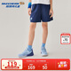 Skechers斯凱奇兒童舒適輕盈透氣速干褲子夏季男童梭織運動(dòng)短褲P225K014