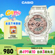 卡西歐（CASIO）手表女士G-SHOCK運動(dòng)電子學(xué)生日韓表送女友禮物GMA-S110SR-7A