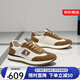 夢(mèng)特嬌（MONTAGUT）頭層牛皮男鞋春季加絨新款時(shí)尚休閑鞋男士軟底百搭運動(dòng)旅游鞋子男 卡其 -頭層牛皮 41 （皮鞋碼）=運動(dòng)鞋42碼