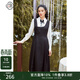 固執（OBSTINATE）【特價(jià)】秋季新款學(xué)院風(fēng)無(wú)袖中長(cháng)方領(lǐng)連衣裙00033LQ08314 黑色 L 170/88A