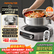 九陽(yáng)（Joyoung）0涂層IH秒涮電火鍋火鍋專(zhuān)用鍋電鍋家用4-8人分體式可拆洗多功能電蒸鍋不銹鋼電煮鍋6L火鍋鍋GN12