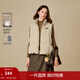 茵曼2025冬季女裝新款小歐包針織疊穿立領(lǐng)羽絨馬甲加厚保暖外套 燕麥色 S 154-160cm/91-100斤