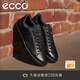 愛(ài)步（ECCO）男鞋 休閑板鞋男鞋百搭系帶潮流低幫鞋子 街頭輕巧521304 HL 黑色52130451052 40