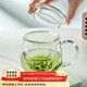 憶壺茶 玻璃茶杯泡茶水分離杯 綠紅茶泡花茶杯子帶過(guò)濾竹木蓋玻璃水杯 玻璃蓋泡茶杯 400ml