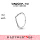 潘多拉（PANDORA）心愿閃爍戒指925銀V型許愿骨疊戴高級簡(jiǎn)約生日禮物送女友