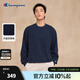 Champion冠軍圓領(lǐng)衛衣男2025秋季新款潮牌立體刺繡logo女情侶裝潮 藏青色 L