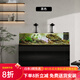森森（SUNSUN）溪流魚(yú)缸客廳2026新款超白玻璃家用底濾金魚(yú)缸水族箱造景缸金魚(yú)缸 溪流缸80長(cháng)40寬總高120CM黑色