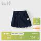 戴維貝拉兒童褲子女童學(xué)院風(fēng)制服短褲中大童休閑褲夏裝