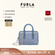 芙拉（FURLA）【禮物】CANDY女士迷你鏈條包波士頓包果凍包手提包斜挎包 青色