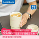 樂(lè )扣樂(lè )扣（LOCK&LOCK）陶瓷覆層保溫保冷咖啡杯男女學(xué)生高顏值隨行便攜水杯子400ML米色