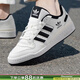 阿迪達斯（adidas）三葉草男鞋女鞋 2026春季新款款時(shí)尚潮流休閑鞋低幫舒適運動(dòng)板鞋 黑/亮白/男女同款/經(jīng)典三葉草 曬圖退10 40 (245mm)