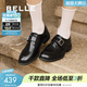 百麗（Belle）阿秋同款時(shí)光旅人樂(lè )福鞋女商場(chǎng)款質(zhì)感通勤單鞋E1F1DAM6預售 黑色 39