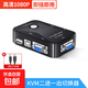 KVM切換器VGA二進(jìn)一出兩臺電腦共用顯示器屏幕USB鍵盤(pán)鼠標二合一雙主機一拖二轉換器2口視頻信號 KVM VGA切換器2口 2條打印線(xiàn)