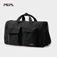 PEPL旅行包男女士旅游小輕便行李提包箱收納大容量袋子手提袋男士出差 黑色【可斜挎/套拉桿登機】 32L
