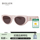 BOLON暴龍眼鏡【林一同款】墨鏡女貓眼窄框太陽(yáng)鏡男偏光鏡防曬BL3208 BL3208A32 裸粉色-非偏光