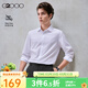 G2000【舒適/商場(chǎng)同款】男裝2026春秋柔軟親膚通勤長(cháng)袖襯衫 品質(zhì)舒適-斜紋-白色 L 7G/175 （胸圍112/腰圍102)