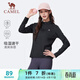 駱駝（CAMEL）長(cháng)袖速干T恤女跑步健身立領(lǐng)運動(dòng)上衣 J25CA8L6004 幻影黑 XXL