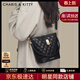 CharisKitty張雅欽同款小c&k水桶包包女包2026新款斜挎包媽媽生日母親節禮物 黑色Black【送女友老婆女生禮物走心】