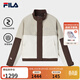 FILA 斐樂(lè )官方女士棉服2026春新款時(shí)尚休閑寬松拼色夾克保暖外套 深土色-BN M 165/84A/M