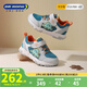江博士（DR·KONG）春季男童舒適透氣卡通恐龍學(xué)步鞋 運動(dòng)休閑魔術(shù)貼兒童鞋 藍/灰 26 腳長(cháng)約15.6-16.1