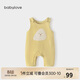 babylove寶寶背帶褲春秋外穿連體褲超萌可愛(ài)休閑長(cháng)褲洋氣嬰兒褲子