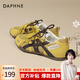 達芙妮德訓鞋女夏季透氣網(wǎng)面鞋夏天休閑鞋百搭運動(dòng)健步2026新款 單網(wǎng)黃 38 (240mm) 標準碼