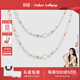Amber Lollipop淡水珍珠項鏈女士小眾感毛衣鏈頸鏈生日520情人節禮物送女友老婆 金色-甘露系列