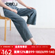 百圖betu女裝2025夏季新款牛仔褲遮肉顯瘦八分威化褲棉感褲子2504T81 牛仔色 S