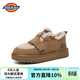 Dickies女士雪地靴舒適休閑平底鞋加絨加厚棉鞋 黃棕 40 