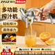 致仕（ZISIZ）德國手動(dòng)榨汁機手壓式手工食品級橙汁擠壓器壓汁機石榴大容量神器 小號-手動(dòng)榨汁器【食品級水果夾+10濾汁袋】