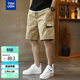唐獅2025夏男工裝小標寬松休閑短褲