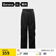 蕉內（Bananain）熱皮5系女士工裝闊腿長(cháng)褲子休閑運動(dòng)褲秋冬季加厚加絨寬松女裝