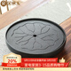 金鑲玉陶瓷茶盤(pán)茶托 家用儲水蓄水式茶臺功夫茶具配件30*30cm 新款-荷葉陶瓷茶盤(pán)30*30