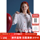 ELLE KIDS童裝 法式學(xué)院風(fēng)娃娃領(lǐng)愛(ài)心花邊襯衫女童秋裝設計感襯衣 本白色 120 （110/120）