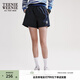 Teenie Weenie小熊短褲女夏季線(xiàn)運動(dòng)寬松休閑褲女 藏青色 M (165)