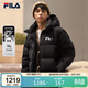 FILA 斐樂(lè )官方情侶羽絨服冬時(shí)尚休閑連帽上衣男女同款保暖外套