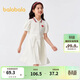 巴拉巴拉女童夏裝兒童連衣裙中大童學(xué)院風(fēng)撞色甜美裙子泡泡袖208224111003