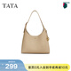 他她（TATA）氣質(zhì)通勤腋下包女包包大容量托特包單肩包春新款X3420AX5 杏色 F