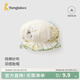 童泰（TONGTAI）嬰兒帽子純棉紗布新生兒胎帽初生寶寶護囟門(mén)花苞帽外出防風(fēng)帽 綠色 0-3個(gè)月
