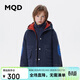 馬騎頓（MQD）MQD童裝男大童冬款一衣三穿連帽羽絨服 藏青 120cm 