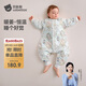 貝肽斯嬰兒睡袋暖姜恒溫兒童分腿睡袋嬰幼兒防踢被睡衣四季雙層 弗里德M
