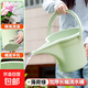加厚長(cháng)嘴澆花桶超大容量塑料長(cháng)嘴澆水壺澆花家用種菜灑水壺 【5L大容量】薄荷綠尖嘴澆水桶